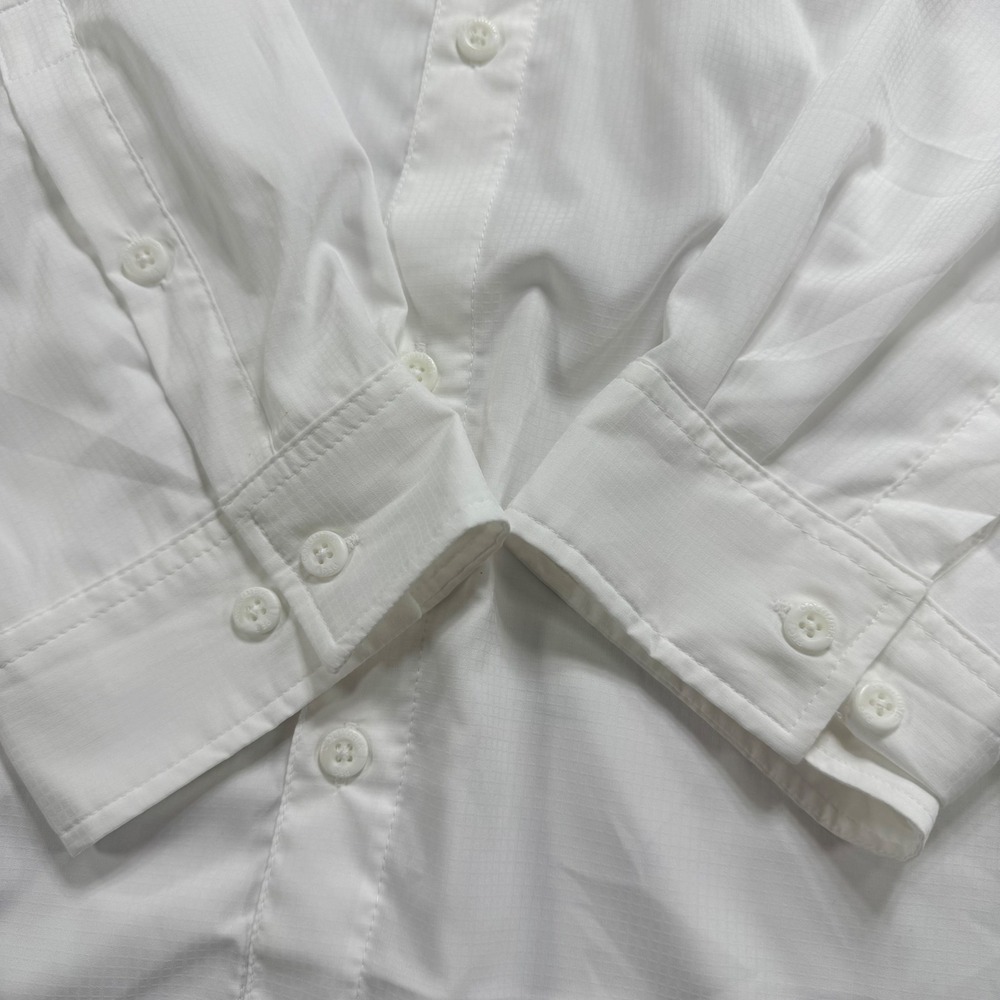 Columbia Mens PFG Tamiami White Long Sleeve Fishing Shirt 5X FS7253 Omni-Shade - Picture 9 of 12
